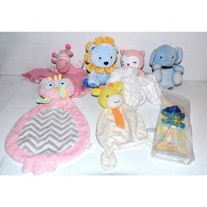 Lovey Security Blankets baby toys Carters Fisher price etc.. 7 pc Resell